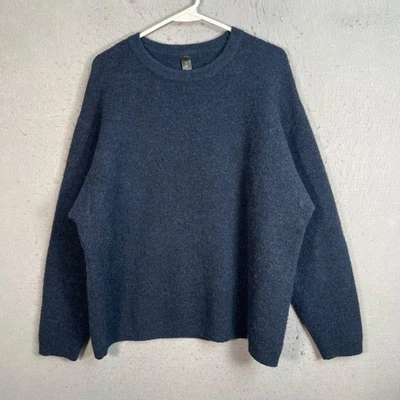 Lululemon Mens Size Medium Blue Wool Alpaca Blend Crewneck Sweater Pullover - Image 1 of 4
