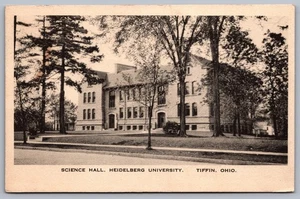 Vintage Postcard Science Hall Heidelberg College Tiffin Ohio OH May 23 1924 - Picture 1 of 2
