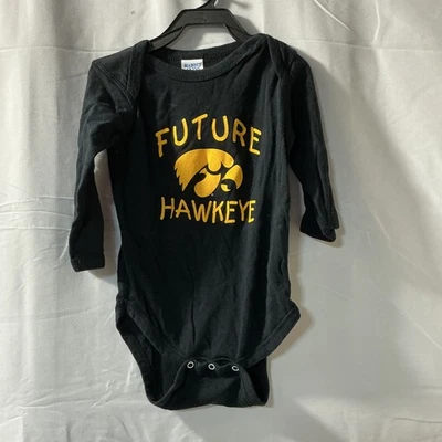 Camisa a Presión Piel de Conejo Iowa Future Ojo de Halcón Bebé Talla 18 Meses Negra Manga Larga Foto 1 de 4