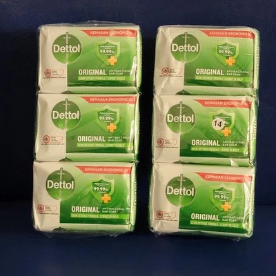 Dettol, Jabón Antibacteriano Original 12 Barras de Jabón - 100 Gr/3.5 Onzas Cada una Foto 1 de 4