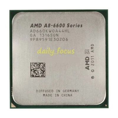 AMD A8-6600K Quad core 4M 3.9 GHz AD660KWOA44HL 100W Socket FM2 CPU Processors - Image 1 of 3
