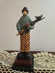 Vintage Williraye Studio WW 2302 Man with Tree and Blue Bird Figurine 1997 - Picture 1 of 10