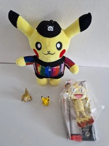 Pikachu Expo Gym Plush, Sandshrew Tomy Figure CGTSJ, Meowth Mega Construx - Picture 1 of 3