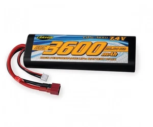 Carson 7,4 Volt 3600 mAh 60C LiPo Race Akku mit T Plug Hardcase 500608231 - Bild 1 von 3