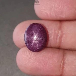 15.40cts Natural Untreated Star Ruby Gemstone Oval Shape Plain 14*11mm 1pc - Picture 1 of 4