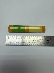 Barra de Brest Esmalte Verde Beige Y Amarillo - Respaldo de Pasador de Seguridad - NUEVO - Policía/Incendio - Imagen 1 de 4