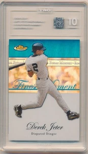 DEREK JETER 2007 TOPPS FINEST ROOKIE MOMENT BLUE REFRACTOR #/299 TAG 10 GEM MINT - Picture 1 of 2