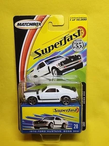 Matchbox Superfast 35 ans 1970 Ford Mustang Boss 302 LE 1/10000 NOS 🔥H - Photo 1/15