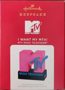  I Want My MTV! Hallmark Keepsake Ornament Magic Light & Sound 2021 NIB  - Picture 1 of 6