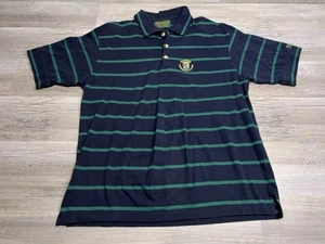 Vintage Official Old Course St Andrews Scotland Mens M Striped Golf Polo Shirt - Picture 1 of 6