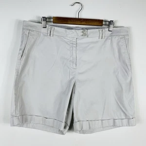 J. Jill Größe 18 Live-In Chino Shorts hellbraun khaki Taschen Baumwollmischung - Bild 1 von 5