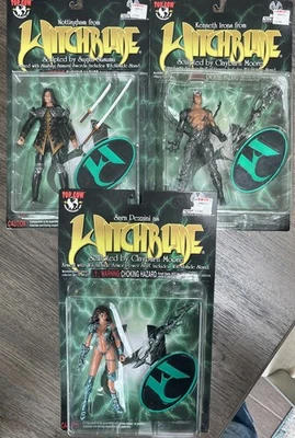Lote de 3 figuras de acción Witchblade de colección Top Cow Moore coleccionables medievales años 90 Foto 1 de 4