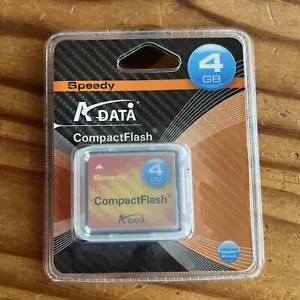 A DATA Speedy 4GB CF CARD Compact Flash Camera Memory Card - Picture 1 of 2