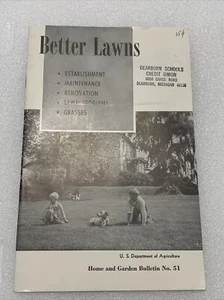 1966 Home And Garden Bulletin Number 51 Better Lawns US Dept. of Agriculture - Picture 1 of 11