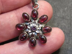 ciondolo ametista argento sterling - Foto 1 di 8