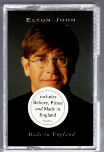 Elton John - Made in England - Music Cassette - hype label - Picture 1 of 3