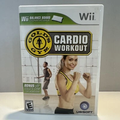 Gold's Gym Cardio Workout (Nintendo Wii, 2009) With Instruction Book - Image 1 of 3