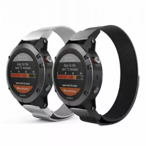 Quick-Fit Milanese Loop watch Band Bracelet For Garmin Fenix 7x 5 5x 5s 6 6x 6s - Picture 1 of 18