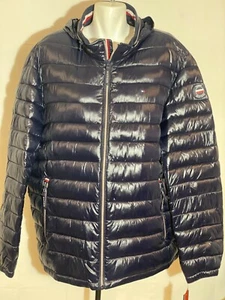Tommy Hilfiger Men's Jacket Puffer Lightweight Navy Blue XXL 2XL 2X New NWT - Picture 1 of 10