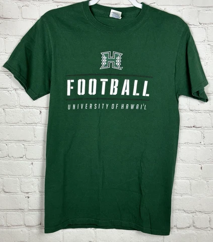 University of Hawaii green cotton short sleeve t-shirt, sz S, GUC Cover