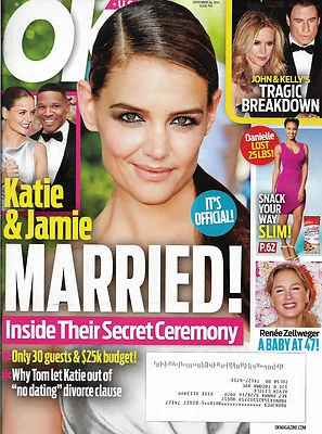 OK! Magazine September 26 2016 Katie Holmes Jamie Foxx Tom Hiddleston - Image 1 of 4