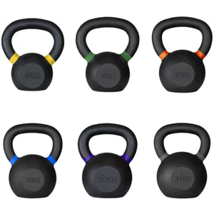 METEOR 4-24kg Cast Iron Kettlebells with Color-Coding Weightlifting Kettlebells - Picture 1 of 77