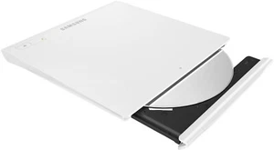 Samsung Ultra-Slim External DVD Writer USB w/cable 8x DVD /24x CD White SE-208 - Picture 1 of 6