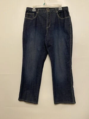 Chicos 2.5 Jeans Womens Large  Wide Leg Blue Denim High Rise Stretch 34x29 - Image 1 of 4