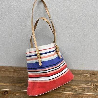 Bolso/cartera Janie and Jack de lona a rayas para niños - Imagen 1 de 4