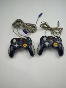 2 Mad Catz Nintendo Gamecube Purple/Indigo Wired Controllers Tested - Picture 1 of 5