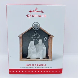 New 2015 Hallmark Hope Of The World Nativity Manger Baby Jesus Keepsake Ornament - Picture 1 of 5