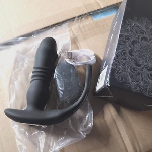 (2) Wearable Prostate Massager Anal Vibrator Cock Ring Sex Toy w/Remote - Black - Picture 1 of 3