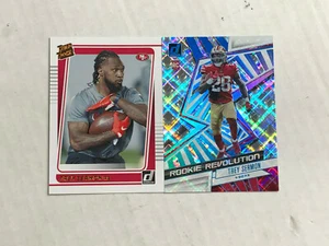TREY SERMON LOT OF 2 2021 Donruss Revolutions BLUE SP RC /100 + PORTRAIT RC #279 - Picture 1 of 4