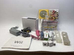 Nintendo Wii Gaming Console Lot Sensor Cord Remotes Games GameCube Comp  RVL 001