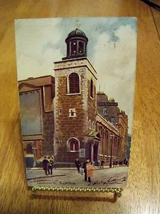 1909 TUCK'S Oilette Artist C.F. Flower St. Catherine Cree Leadenhall St. London - Picture 1 of 3