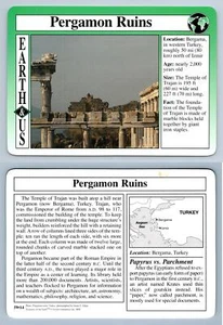 Pergamon Ruins #59.14 - Earth & Us - Treasures Of The Earth Grolier Card - Picture 1 of 1