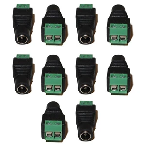 10pcs Female 12V DC Power Jack Adapter Connector for Led Strip CCTV Camera - Picture 1 of 3