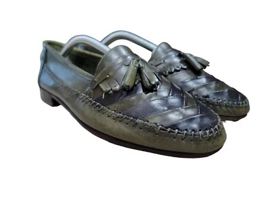 Giorgio Brutini Mens Le Glove Green Leather Moc Toe Dress Loafer 10.5 D - Image 1 of 4