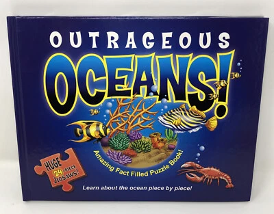 JIGSAW PUZZLE OUTRAGEOUS OCEANS! SEA BOOK '06 NEW 24 pc puzzles 5 pages - Image 1 of 3