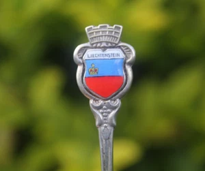 Vintage Solid Silver Spoon Liechtenstein Souvenir Continental European Europe - Picture 1 of 9