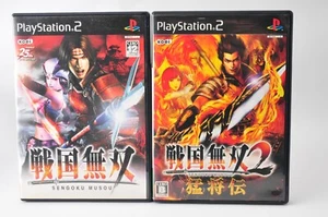 LOt 2 Sengoku Musou 1 + 2 II Moushouden PS2 PlayStation 2 Japan JP Game #925 - Picture 1 of 4