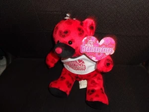 NWT LIL HEART BREAKER PLUSH RED BEAR  HEARTS WITH  VALENTINES  DAY  SHIRT  - Picture 1 of 7