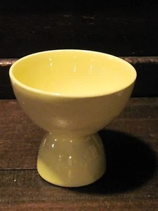 Yellow art pottery egg cup midcentury - Picture 1 of 3