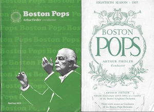 BOSTON POPS Programme - Arthur Fiedler Dirigent - 1965 und 1971 - Bild 1 von 1