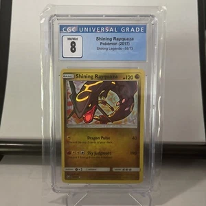 Pokemon Card Shining Rayquaza 56/73 Shining Legends Rare CGC 8 NM/Mint - Picture 1 of 2