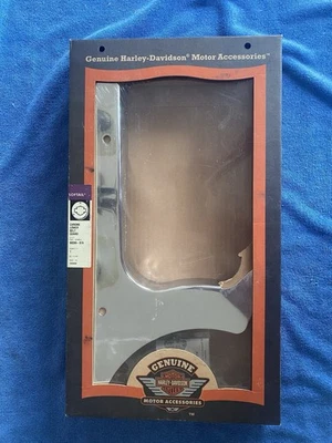 Harley Davidson Script Chrome Lower Belt Guard Heritage Springer FLSTS Evolution - Image 1 of 4
