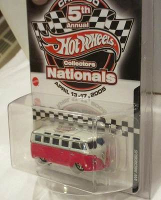 HOT WHEELS CHICAGO 5th ANNUAL COLLECTORS NATIONALS ~PINK VW DRAG MICROBUS~ - Image 1 of 4