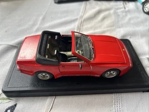 Majorette 1/24 Scale Die Cast Model Porsche 944 Turbo Cabriolet Red Model Car - Picture 1 of 7