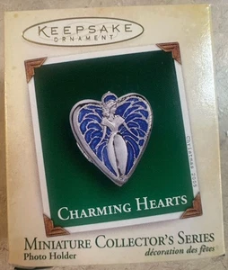Hallmark Miniature Ornament 2005 Charming Hearts Photo Holder 3rd In Series - Picture 1 of 2