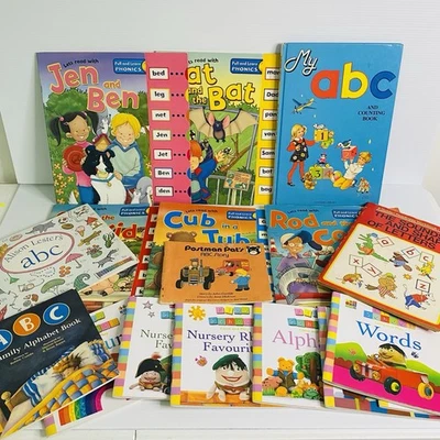 Childrens Learning & ABC's Mixed Storybook Bulk Book Bundle x17 Free Post - Image 1 of 4